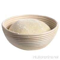 TOOGOO 1 X wood Proofing Basket bowl for Bread and Dough Best Round Professional Mode-Round Basket Can Help for Sourdough Breads(9 inch 22cm Diameter) - B07F67D3V4
